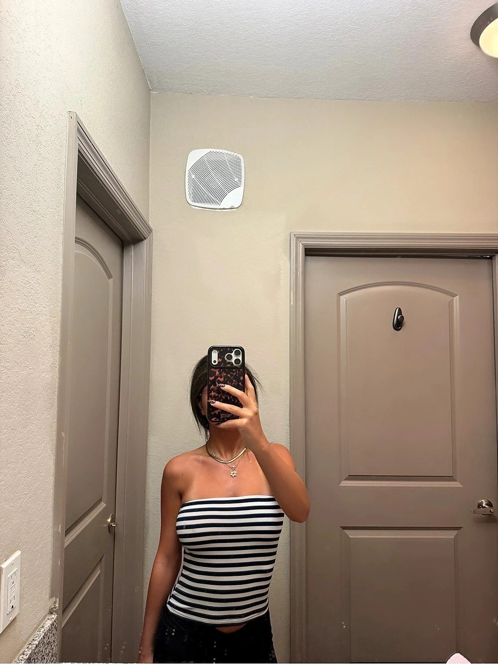 PacSun Navy & White Striped Tube Top ⚓️🤍